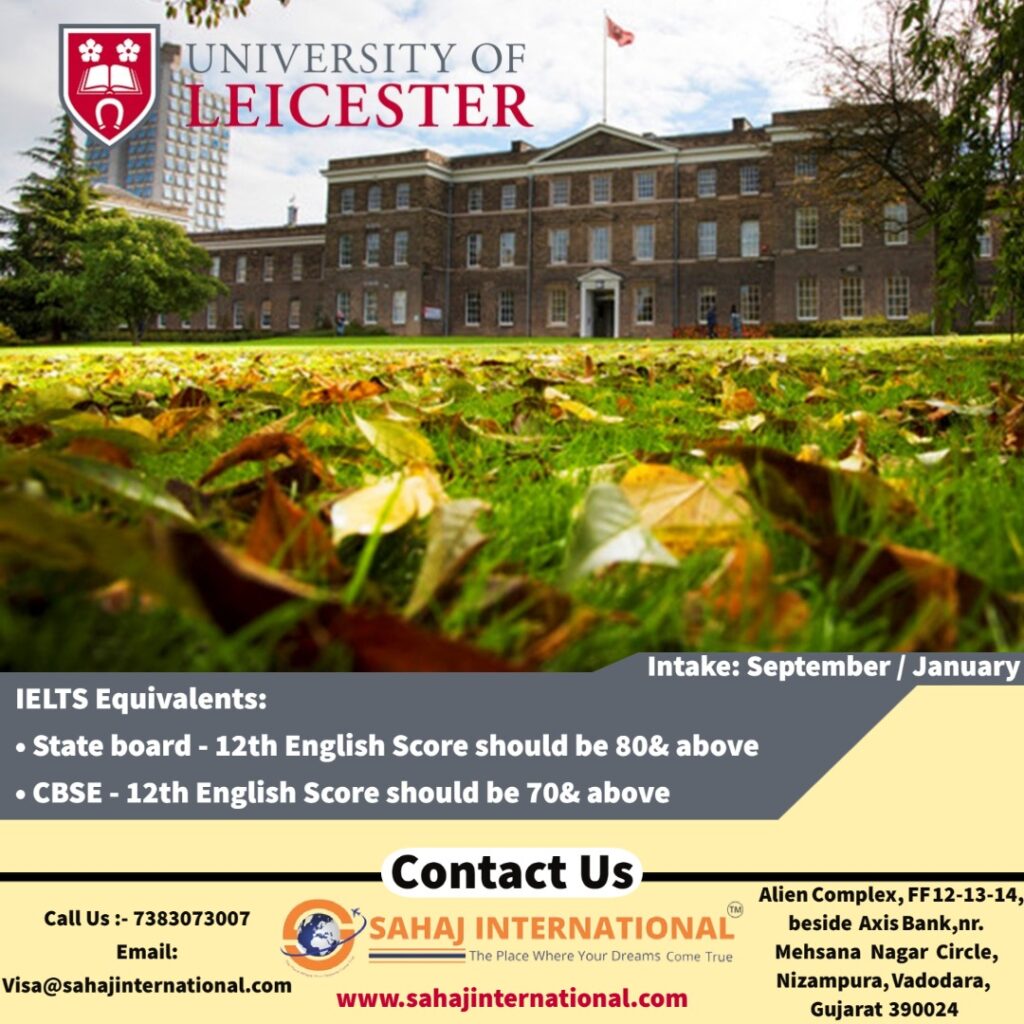 Admissions Open For Sept 2023 In University Of Leicester | Best Guidance To Apply With Ease! university of leicester